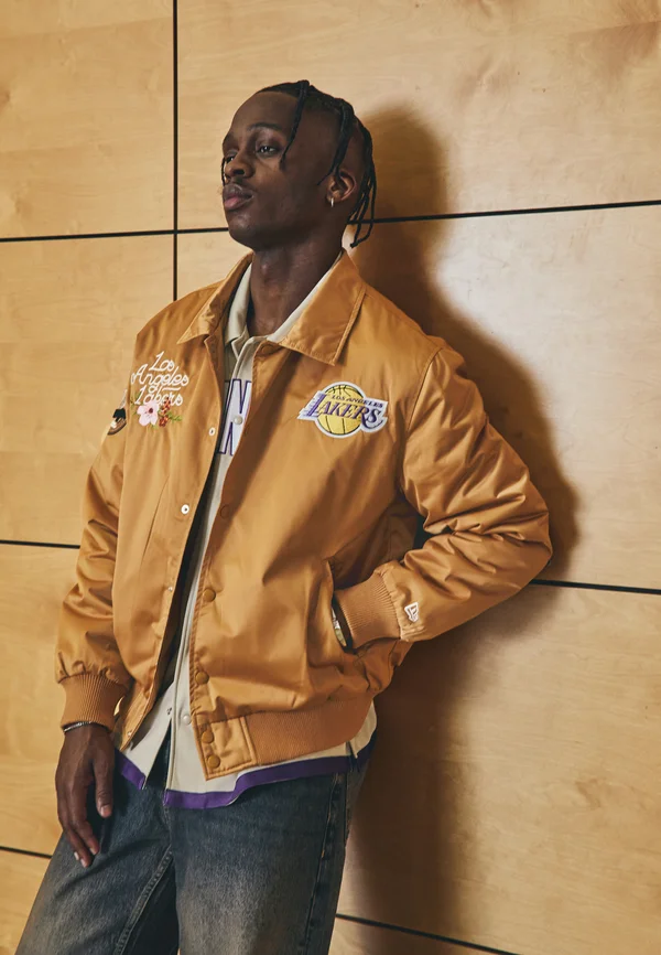 NBA LOS ANGELES LAKERS FLORAL JACKET - Vereinsmannschaften - gold