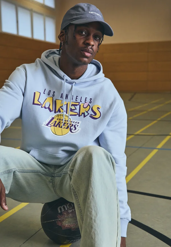 NBA LOS ANGELES LAKERS GRAPHIC OVERSIZED HOODIE - Vereinsmannschaften - light blue