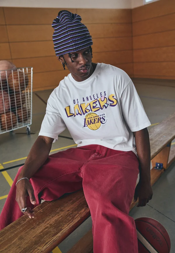 NBA LOS ANGELES LAKERS GRAPHIC OVERSIZED TEE - T-Shirt print - white