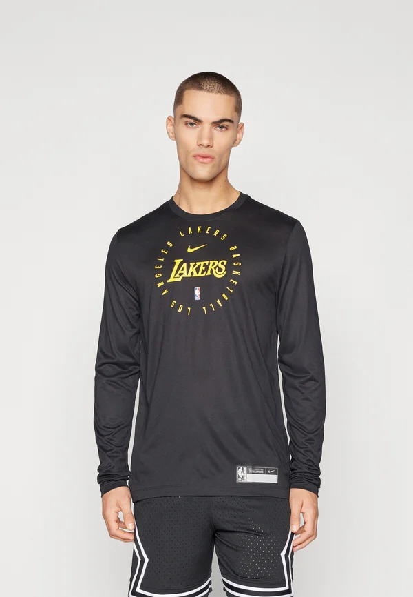 NBA LOS ANGELES LAKERS PRACTICE LONG SLEEVE - Vereinsmannschaften - black
