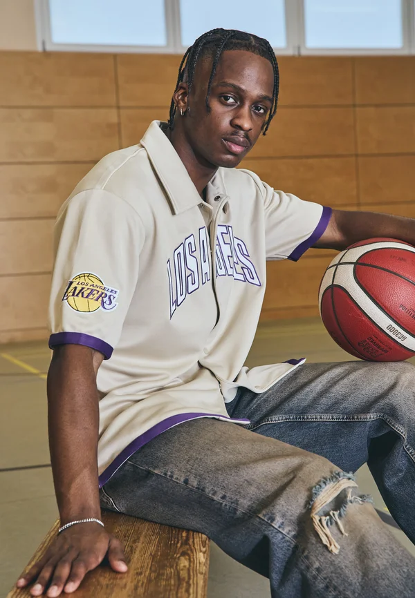 NBA LOS ANGELES LAKERS SNAP BUTTON  - T-Shirt print - off-white