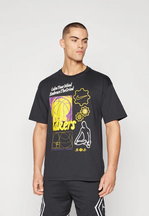 NBA LOS ANGELES LAKERS TEE - Vereinsmannschaften - black