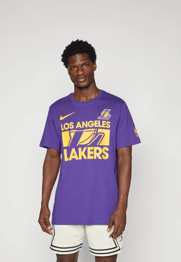 NBA LOS ANGELES LAKERS TEE - Vereinsmannschaften - field purple