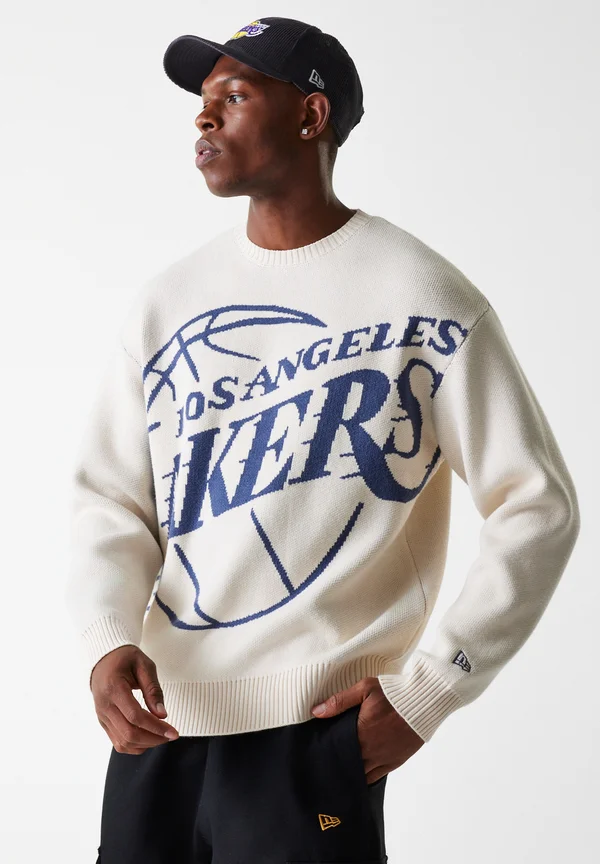 NBA LOS ANGELES LAKERS UNISEX - Strickpullover - off-white