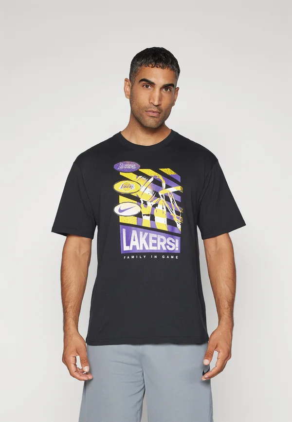 NBA LOS ANGELES LAKERS VINTAGE TEE - Vereinsmannschaften - black