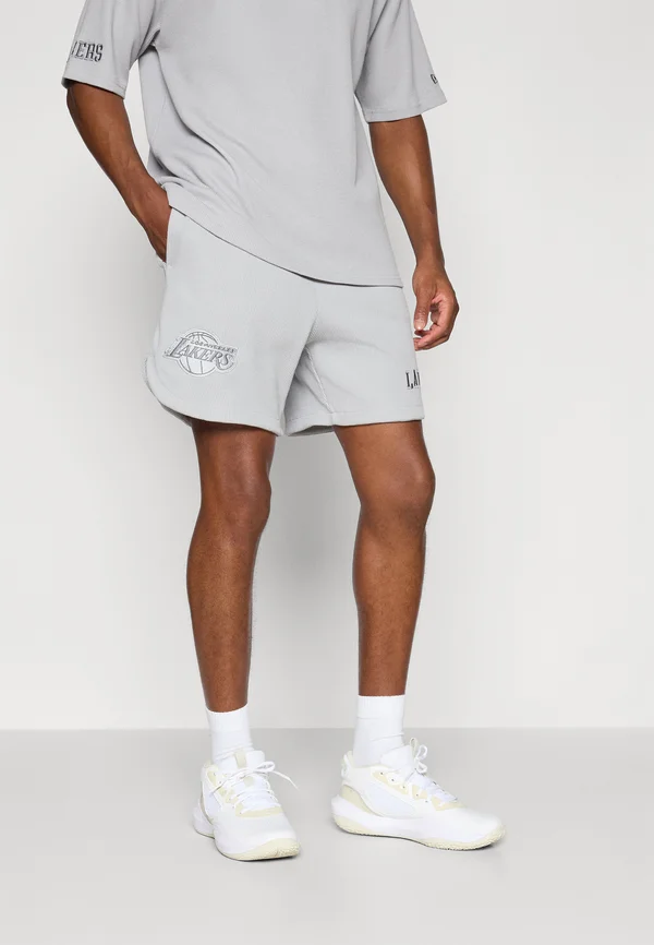 NBA LOS ANGELES LAKERS WAFFLE SHORT - Vereinsmannschaften - stone/white/grey