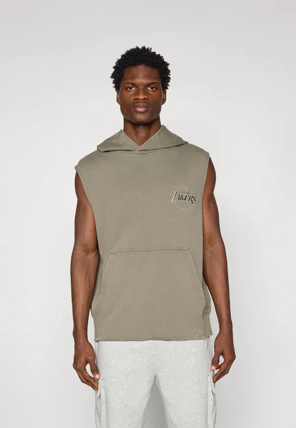 NBA LOS ANGELES LAKERS WASHED SLEEVELESS HOODIE - Vereinsmannschaften - grey