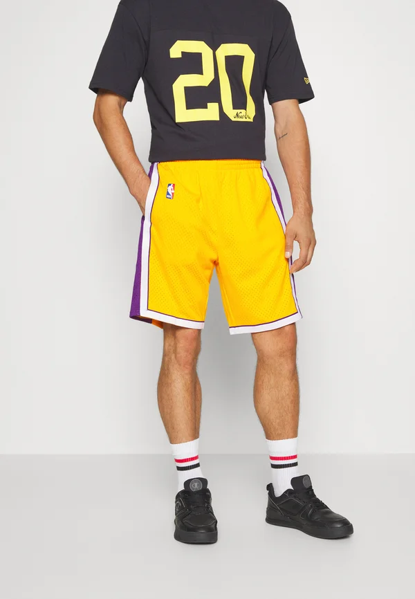 NBA LOS ANGELES LAKERSSWINGMAN SHORTS - Kurze Sporthose - light gold