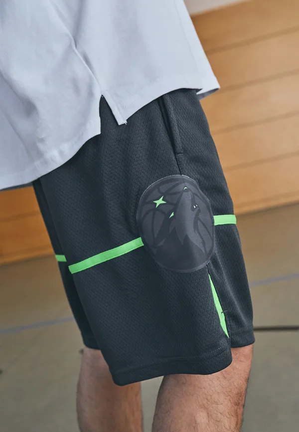 NBA MINNESOTA TIMBERWOLVES SHORTS - Vereinsmannschaften - anthracite/white