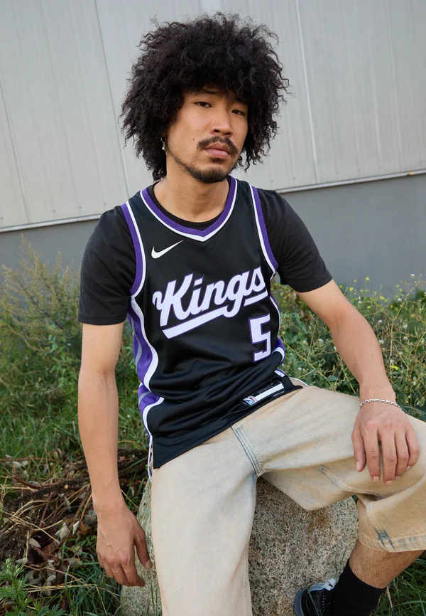 NBA SACRAMENTO KINGS SWINGMAN DEAAR0N FOX - Vereinsmannschaften - black