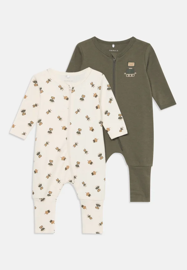NBMNIGHTSUIT ZIP ROBOT 2 PACK - Pyjama - jet stream/tea leaf