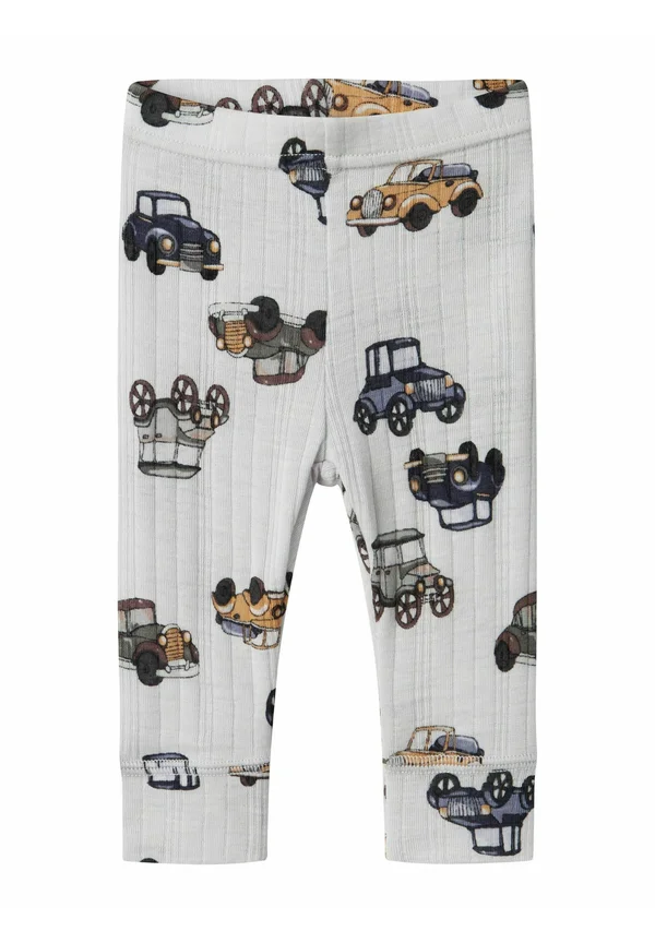 NBMWANG WOOL NEEDLE LONGJOHN - Leggings - Hosen - gray dawn