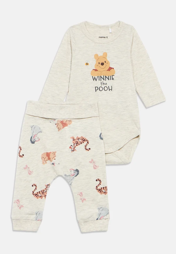NBNOLLU POOH SET UNISEX - Nachtwäsche Set - peyote melange