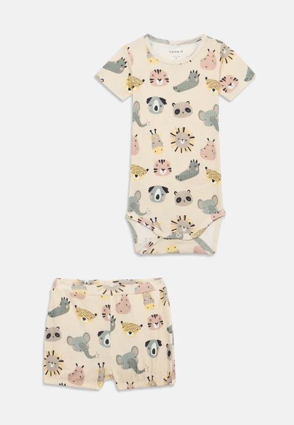 NBNOSUMMER BODY SET UNISEX - Shorts - peyote melange