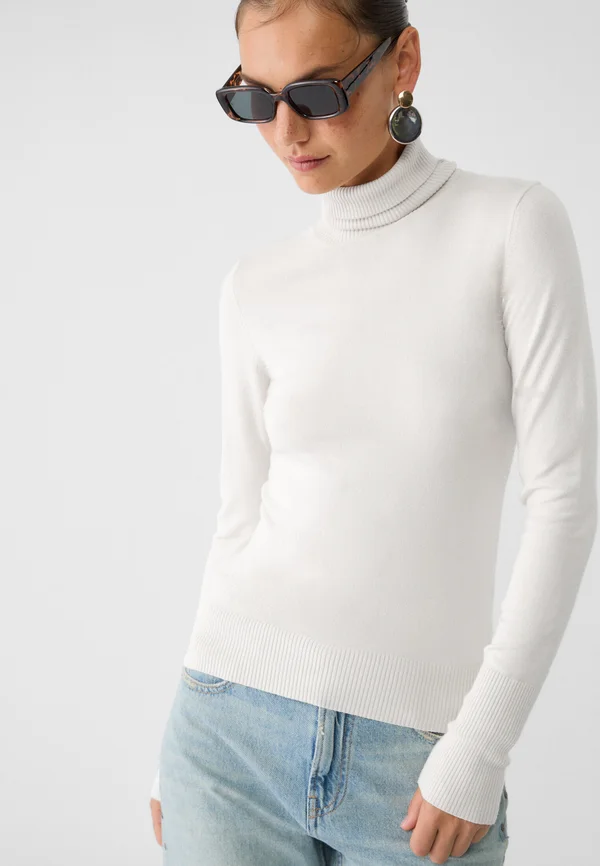 NECK - Strickpullover - white