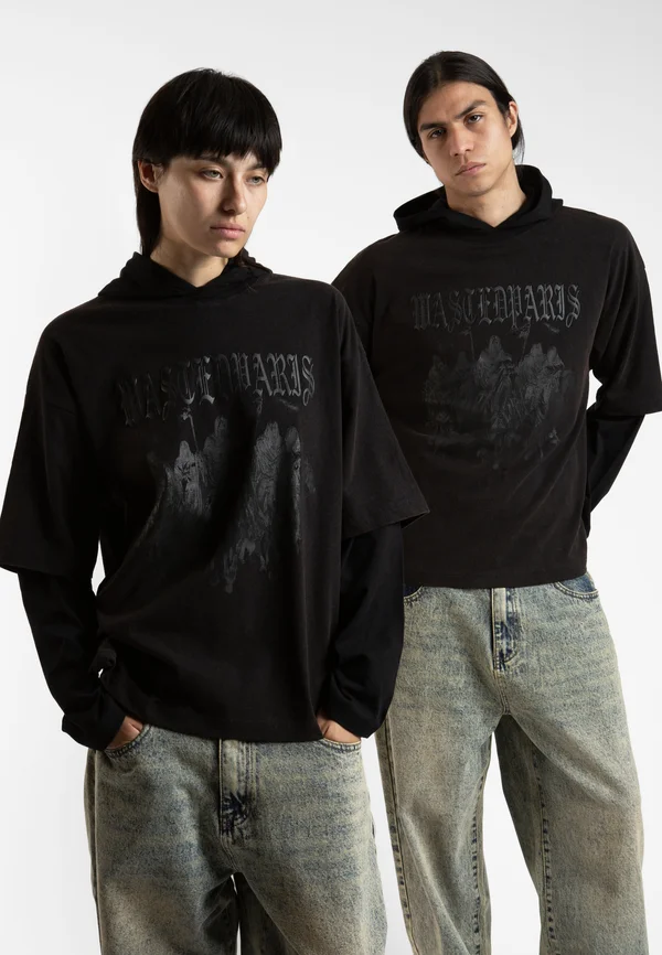 NECROMANCER UNISEX - Langarmshirt - faded black