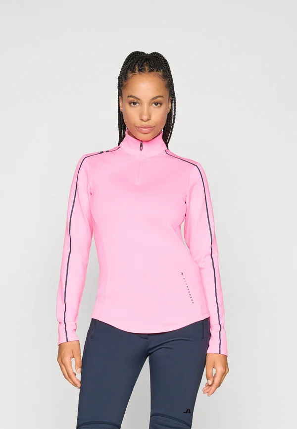 NEFE QUARTER ZIP MID LAYER - Langarmshirt - eosine pink