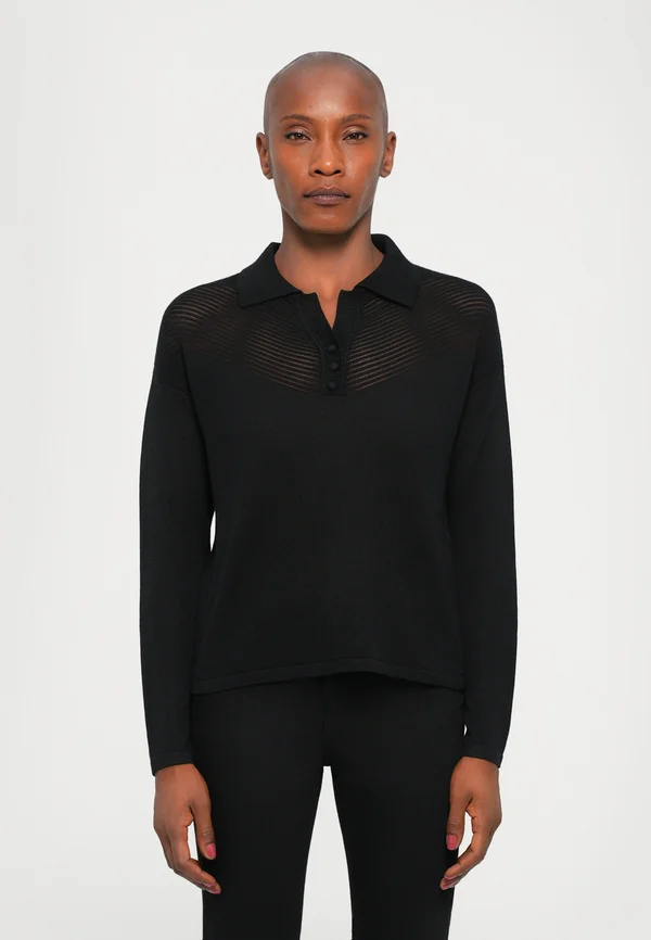 NELL - Strickpullover - black