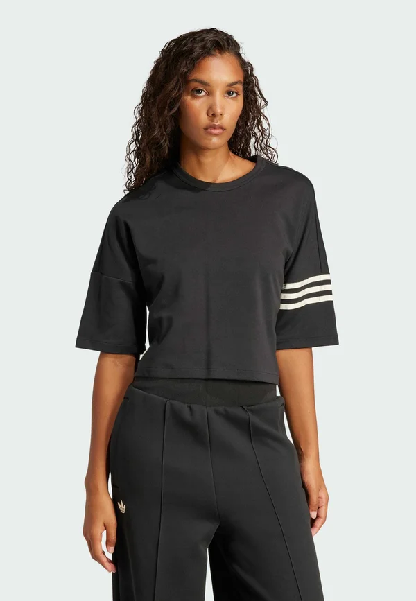 NEUCLASSICS - T-Shirt print - black   cream white