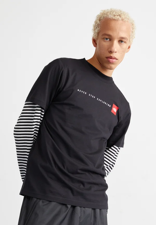 NEVER STOP EXPLORING TEE - T-Shirt print - black