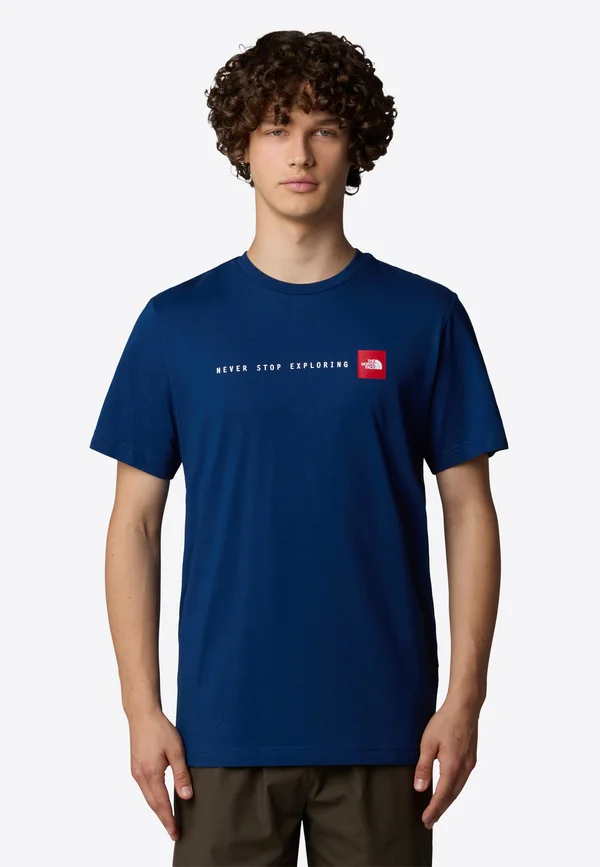 NEVER STOP EXPLORING TEE - T-Shirt print - estate blue
