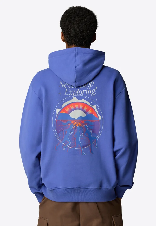 NEVER STOP RELAXED  - Kapuzenpullover - indigo plum