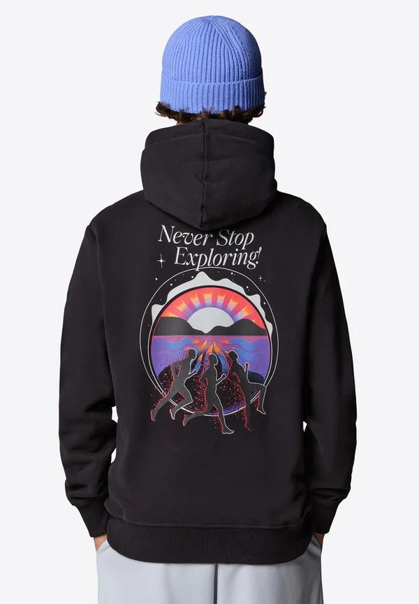 NEVER STOP RELAXED  - Kapuzenpullover - tnf black