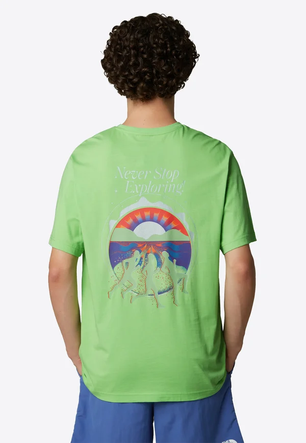 NEVER STOP - T-Shirt print - meta lime