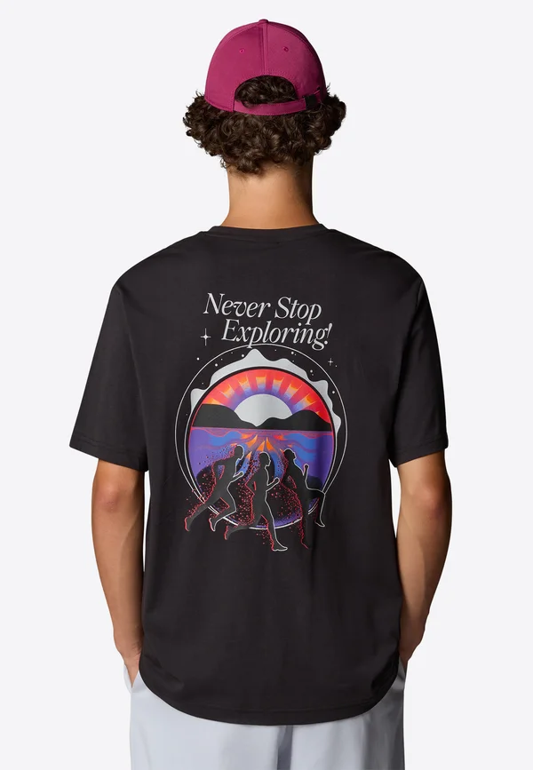 NEVER STOP - T-Shirt print - tnf black