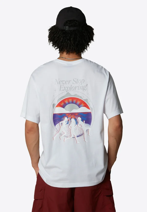 NEVER STOP - T-Shirt print - tnf white