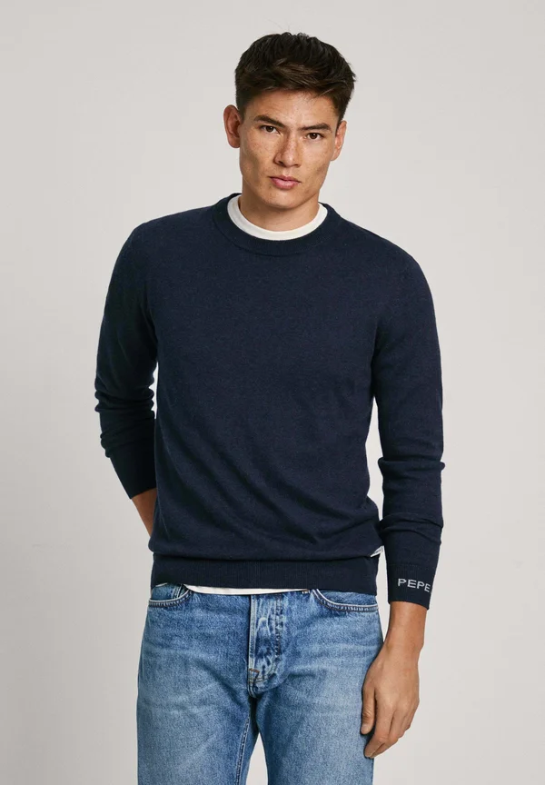 NEW ANDRE CREW NECK - Strickpullover - dulwich blue