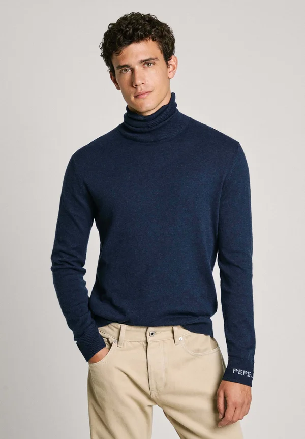 NEW ANDRE TURTLE NECK - Strickpullover - dulwich blue