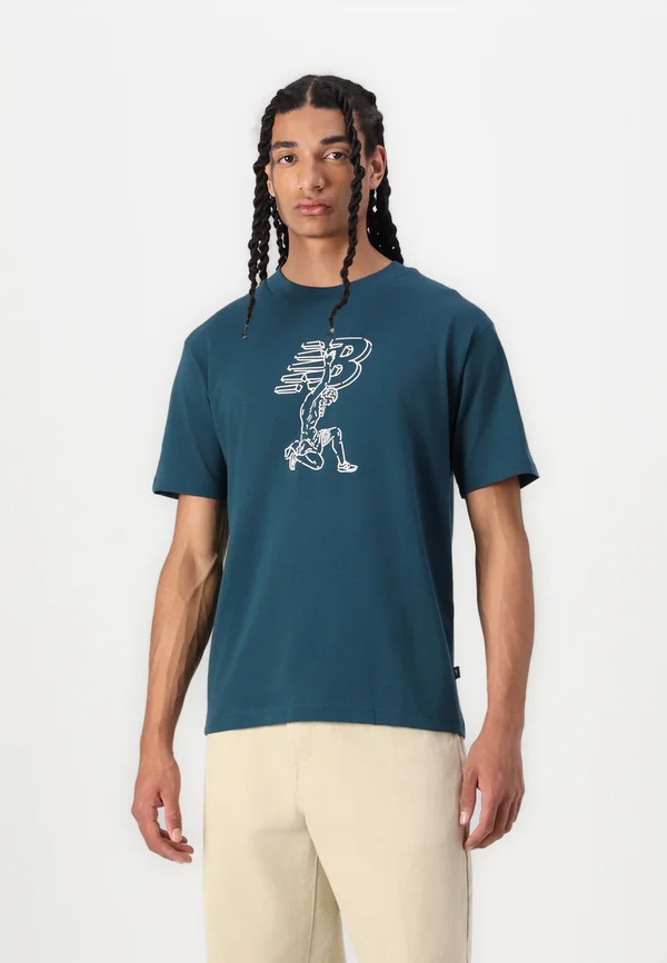 NEW BALANCE X DEBUT STATUE T-SHIRT - T-Shirt print - deep ocean
