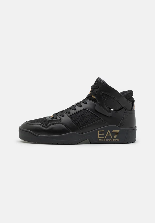NEW BASKET MID SUMMER UNISEX - Sneaker high - triple black/gold