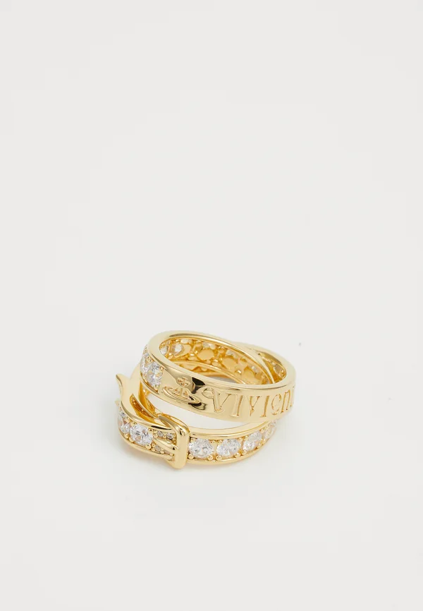 NEW BELT  - Ring - gold-coloured/white