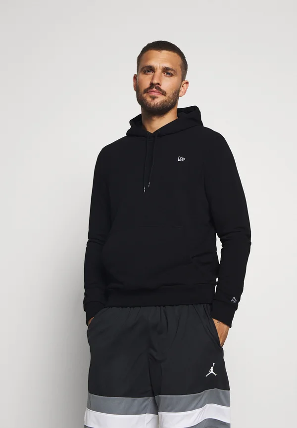 NEW ERA ESSENTIAL FLAG HOODY - Kapuzenpullover - black