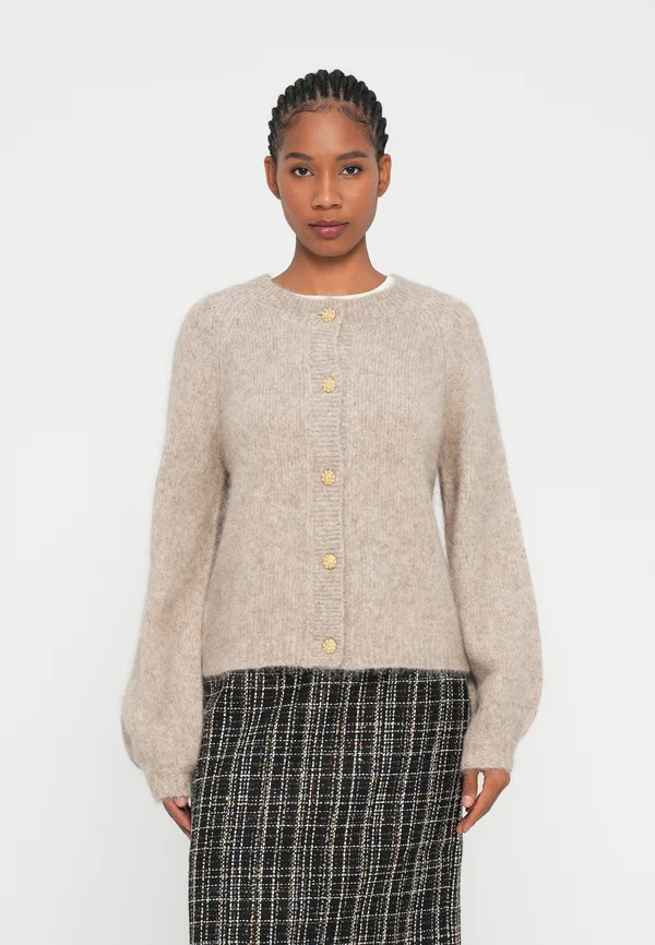 NEW LEONORA - Strickjacke - vanilla cream
