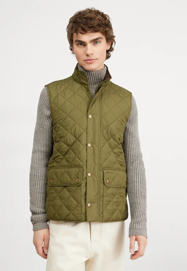 NEW LOWERDALE QUILTED GILET - Weste - dark moss