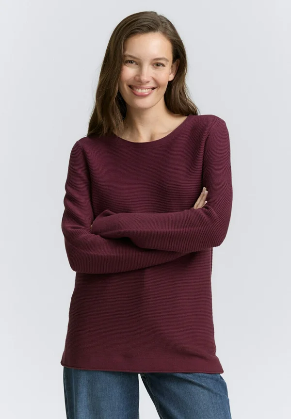 NEW OTTOMAN - Strickpullover - bordeaux red