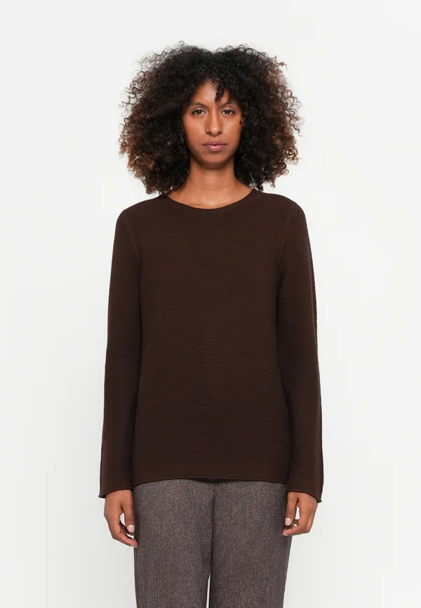 NEW OTTOMAN - Strickpullover - dark pecan brown
