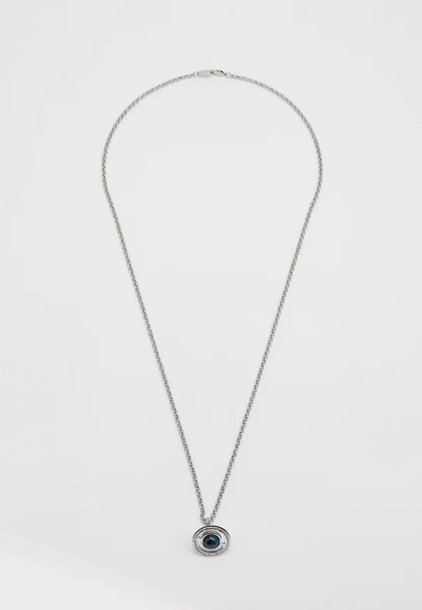 NEW TINY ORB PENDANT UNISEX - Halskette - silver-coloured/denim blue