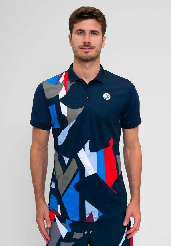 NEW YORK 2024 - Poloshirt - dunkelblau rot blau