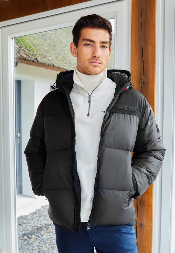 NEW YORK HOODED JACKET - Kurzmantel - black