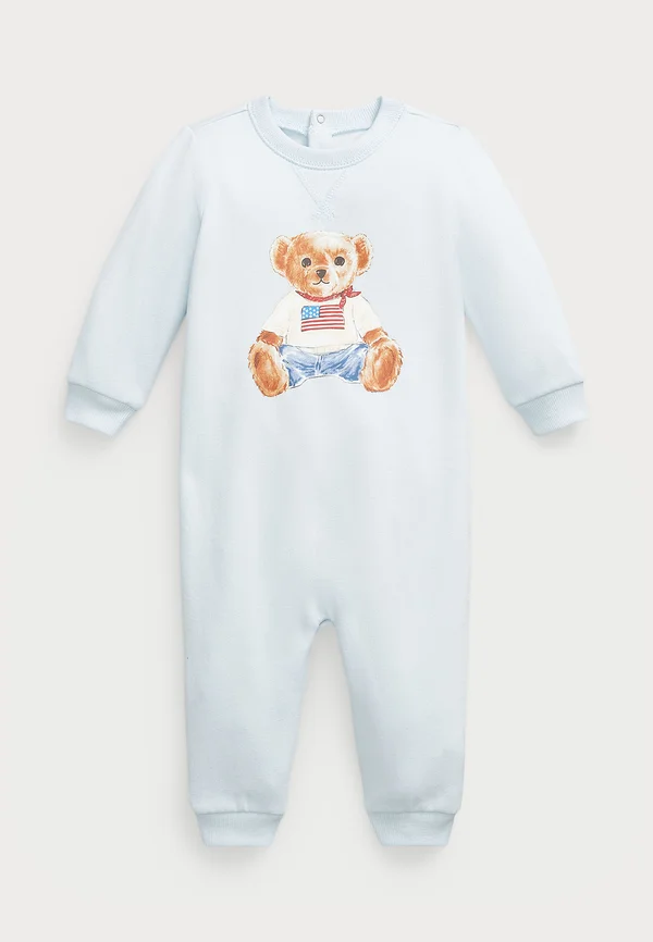 NEWBORN ONE PIECE COVERALL - Jumpsuit - beryl blue