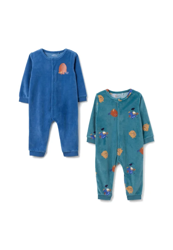 NEWBORN TWIN SET WITH SNAP CLOSURE - Jumpsuit - blue light blue