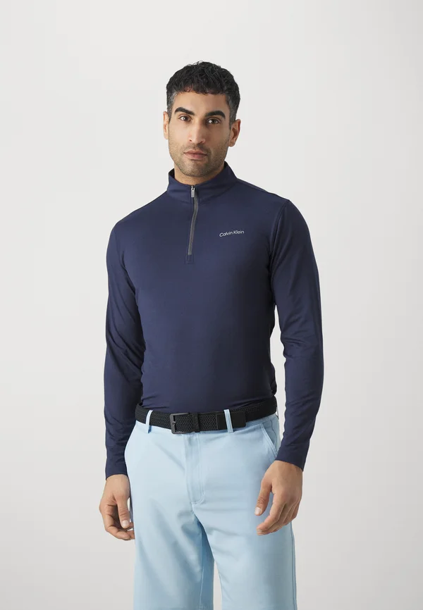 NEWPORT HALF ZIP - Langarmshirt - navy