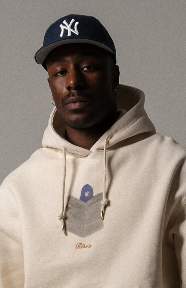 NEWSPAPER UNISEX - Kapuzenpullover - antique white