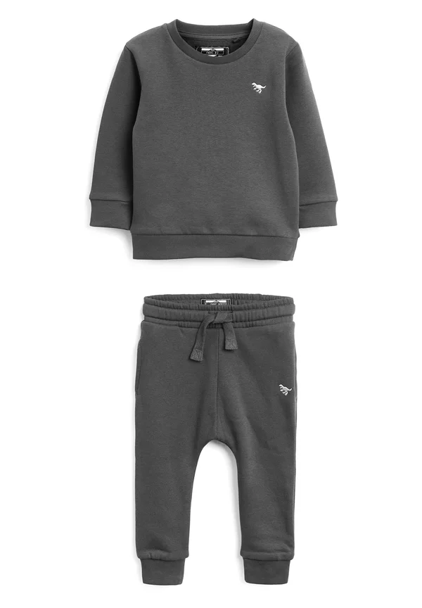 NEXT JERSEY SWEATSHIRT AND JOGGER SET (3MTHS-7YRS) - Sweatshirt - charcoal grey