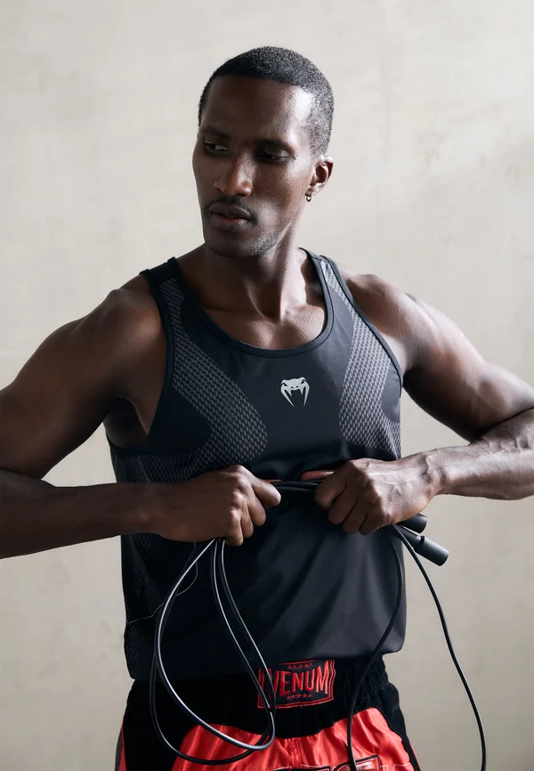 NEXUS DRY TECH TANK - Top - black/silver-coloured