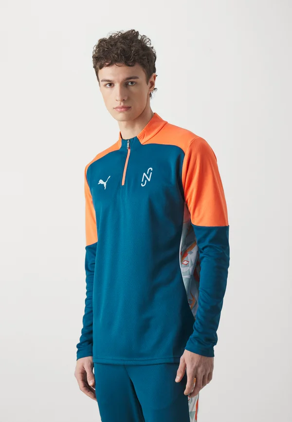 NEYMAR JR CREATIVITY 1/4 ZIP - Langarmshirt - ocean tropic/hot heat
